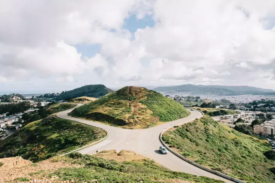 Topo de Twin Peaks em São Francisco